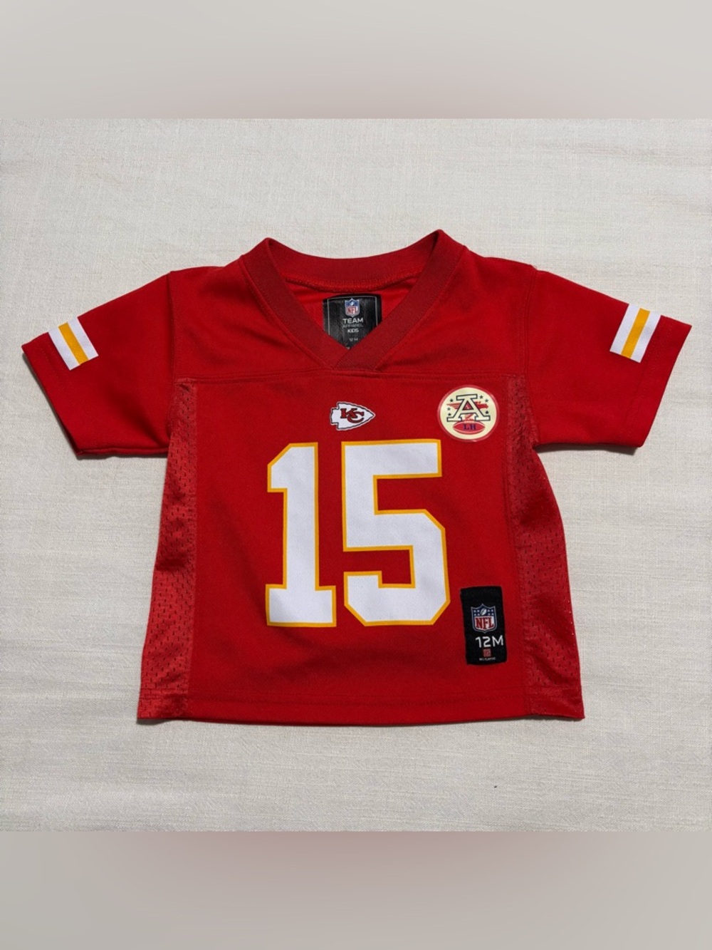 Infant Kids NFL Patrick Mahomes Red Kansas City Chiefs Jersey | Size 12 Months